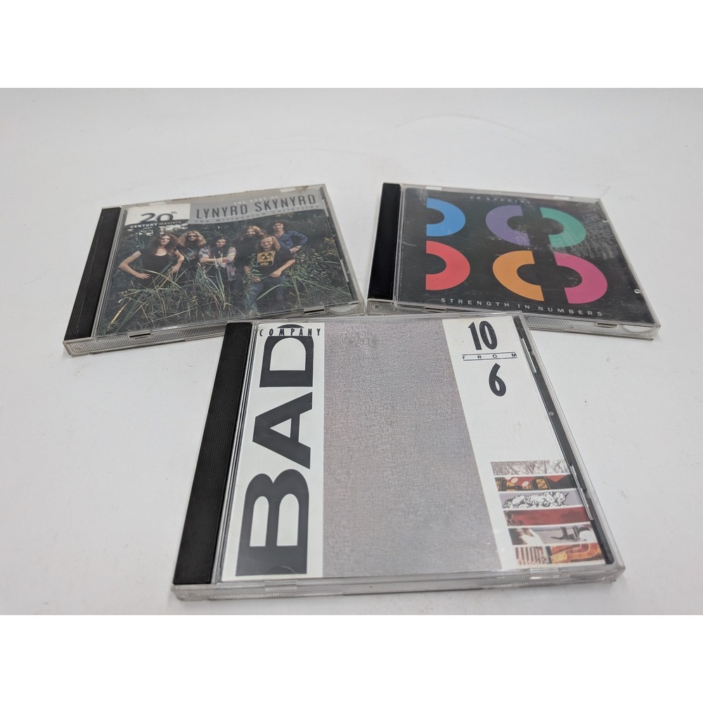 Classic Rock CD Lot Lynyrd Skynyrd Bad Company 38 Special Greatest Hits 3 Pack